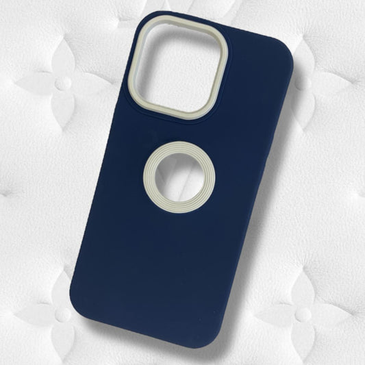Premium Soft Silicon Logo Cut Protective Case For iPhone 12 Pro Max
