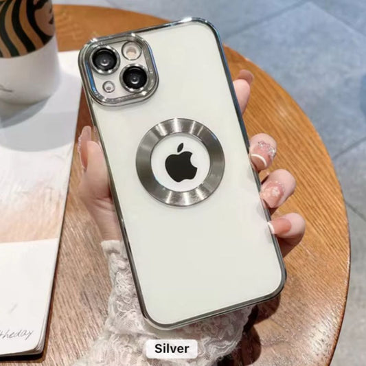 Premium Chrome Logo Cut Protective Case With Camera Protection For iPhone 12 Pro Max