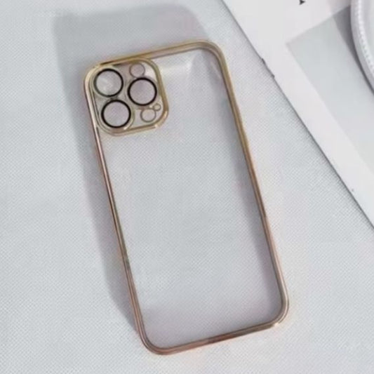 Premium Transparent Matte Chrome Protective Case With Camera Protection For iPhone 12 Pro Max