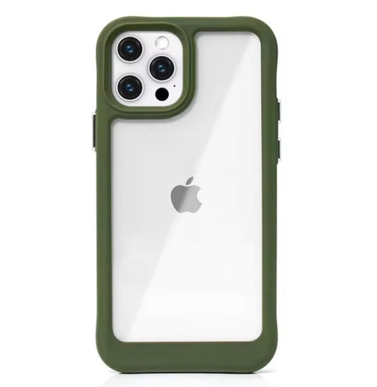 Premium Side Matte Colour Transparent Protective Case For iPhone 12 Pro Max