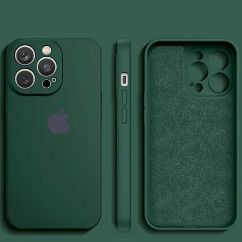 Premium Soft Silicon Logo Protective Case With Camera Protection For iPhone 12 Pro Max