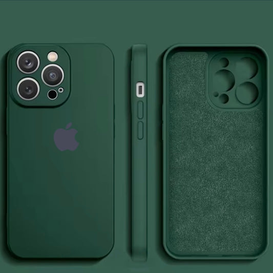 Premium Soft Silicon Logo Protective Case With Camera Protection For iPhone 12 Pro Max