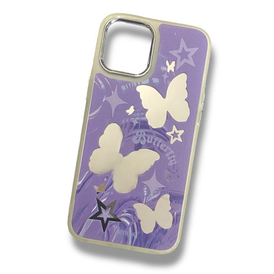 Premium Printed Mirror Butterfly Protective Case For iPhone 12 Pro Max