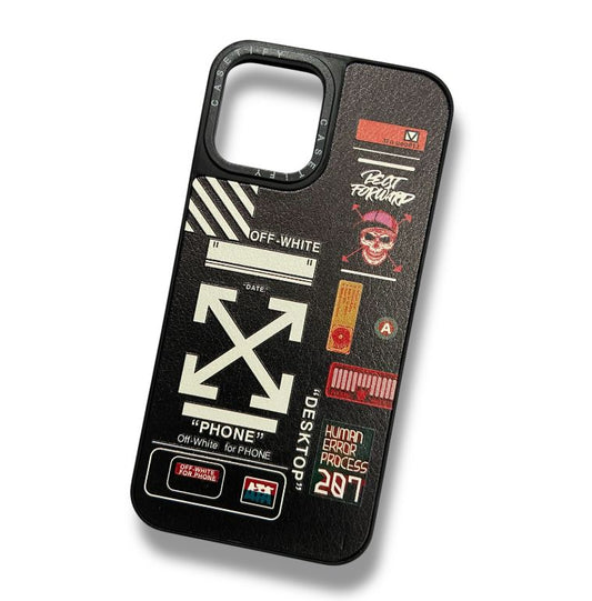 Premium Printed Side Soft Leather Textured Protective Case For iPhone 12 Pro Max