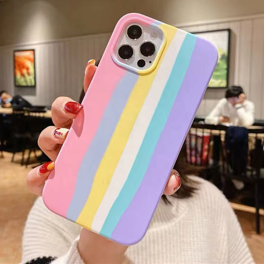 Premium Soft Silicon Coloured Logo Protective Case For iPhone 12 Pro Max