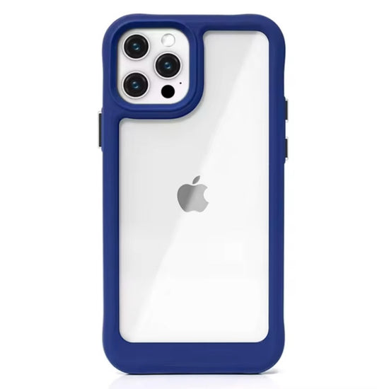 Premium Side Matte Colour Transparent Protective Case For iPhone 12 Pro Max