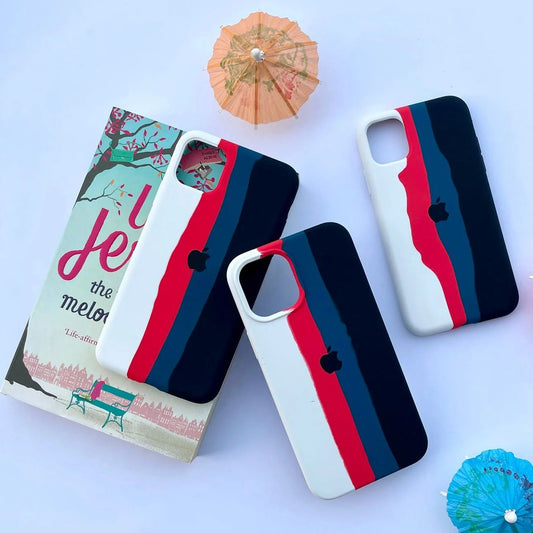 Premium Soft Silicon Coloured Logo Protective Case For iPhone 12 Pro Max