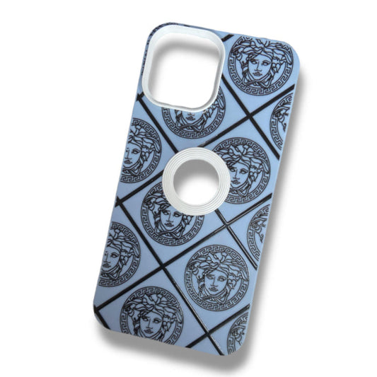 Premium Silicon Printed Logo Cut Protective Case For iPhone 12 Pro Max