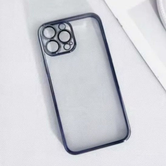 Premium Transparent Matte Chrome Protective Case With Camera Protection For iPhone 12 Pro Max