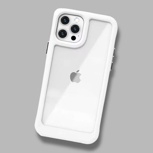Premium Side Matte Colour Transparent Protective Case For iPhone 12 Pro Max