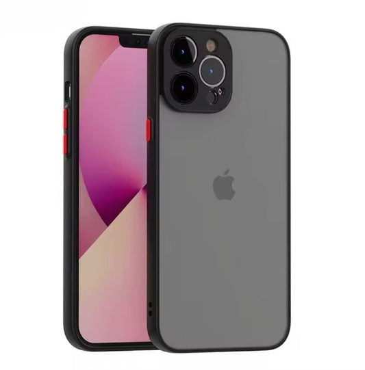 Premium Side Colour Smoke Matte Protective Case With Camera Protection For iPhone 12 Pro