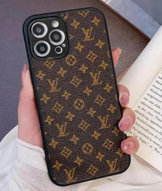 Premium Leather Printed Protective Case For iPhone 12 Pro