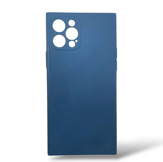 Premium Soft Silicon Square Plain Protective Case For iPhone 12 Pro