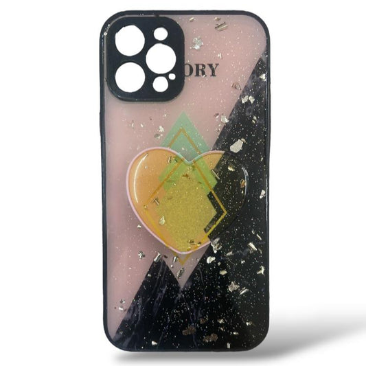 Premium Sparkle Protective Case With Stand For iPhone 12 Pro