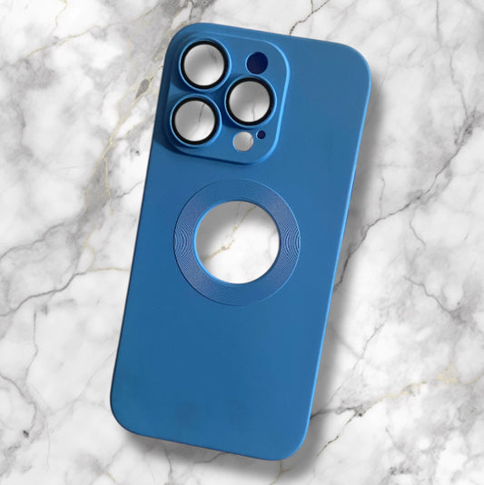 Premium Soft Silicon Logo Cut Case With Camera Protection For iPhone 13/14