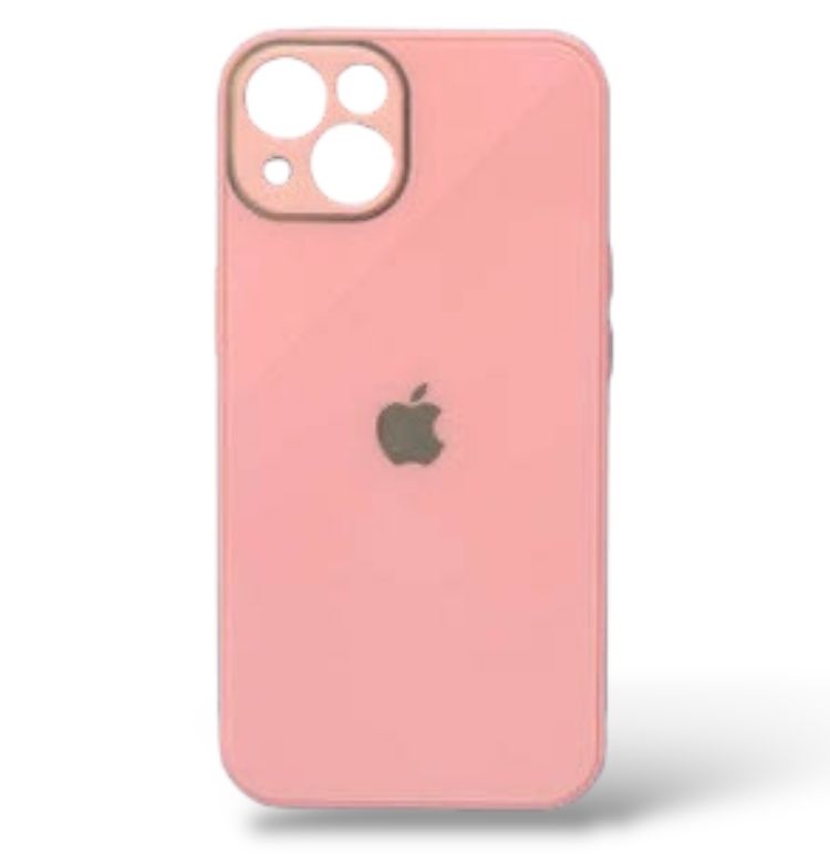 Premium Glass Logo Protective Case With Camera Protection For iPhone 13 Mini