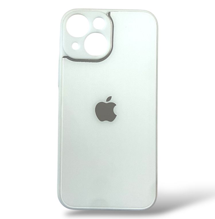 Premium Glass Logo Protective Case With Camera Protection For iPhone 13 Mini