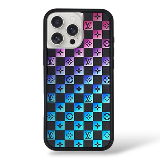 Premium Dual Shade Matte Glass Printed Protective Case For iPhone 15