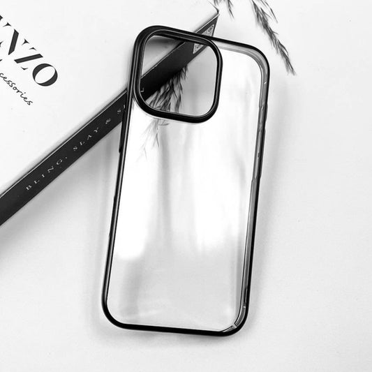 Premium Chrome Transparent Protective Case For iPhone 12 Pro Max