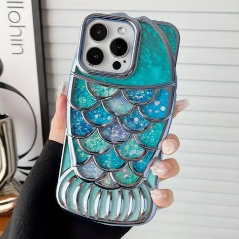 Premium Chrome Fish Cut Protective Case For iPhone 15 Pro Max