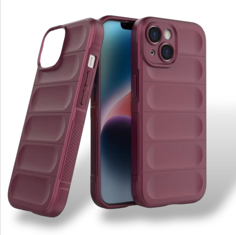 Premium Soft Silicon Puff Protective Case For iPhone 12/12 Pro