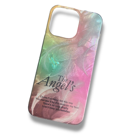 Premium Dual Shade Wing Printed Protective Case For iPhone 15 Pro Max