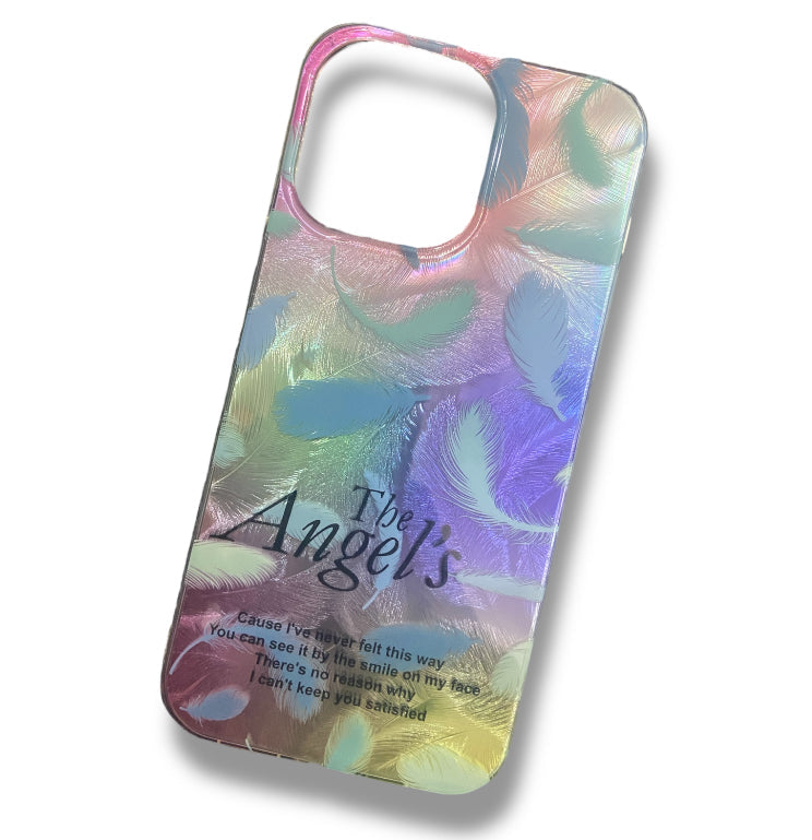 Premium Dual Shade Wing Printed Protective Case For iPhone 15 Pro Max