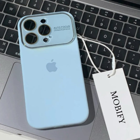 Premium Silicon Auto Focus Protective Case For iPhone 15 Pro Max