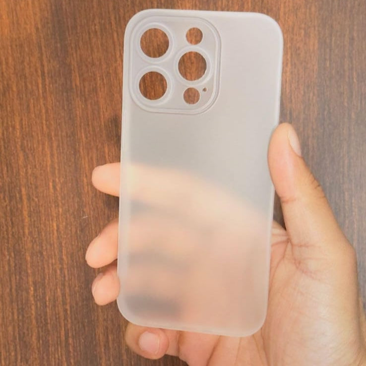 Premium Ultra Thin Matte Logo Protective Case With Camera Protection For iPhone 15 Pro Max