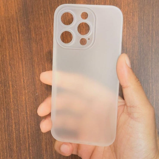 Premium Ultra Thin Matte Logo Protective Case With Camera Protection For iPhone 15 Pro Max