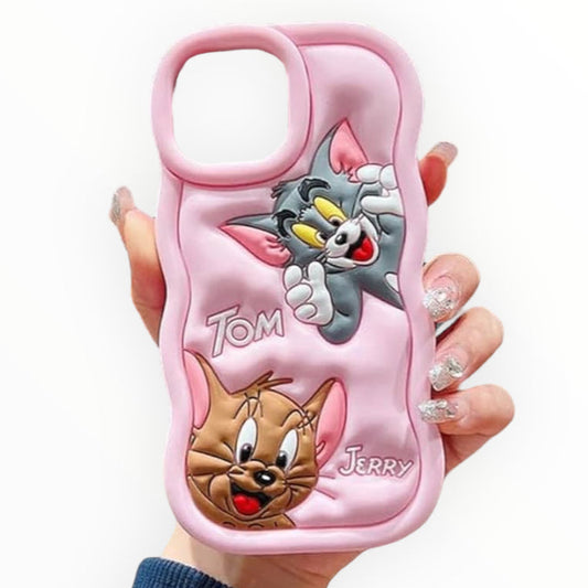 Premium Soft Silicon Embossed Protective Case For iPhone 15 Pro Max