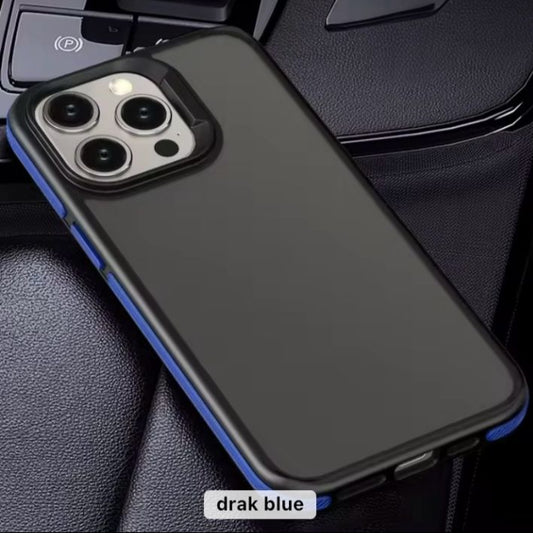 Premium Side Colour Back Smoke Matte Protective Case For iPhone 15 Pro