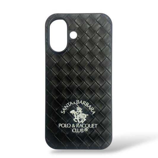 Premium Leather Cross Cut Protective Case For iPhone 16
