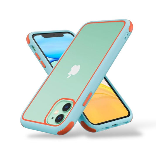 Premium Side Colour Transparent Protective Case For iPhone 11 Pro Max