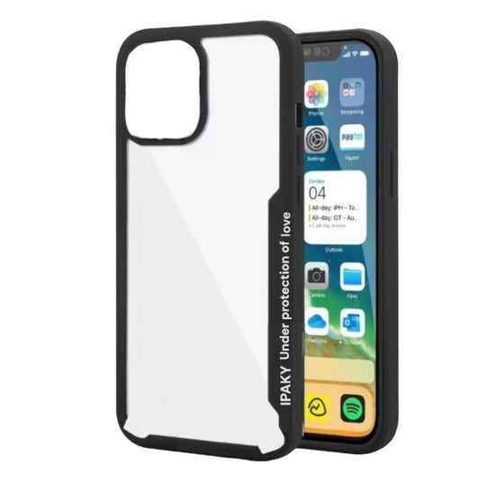 Premium Side Soft Colour Transparent Protective Case For iPhone 12 Pro Max