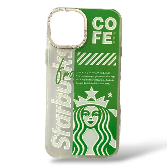 Premium Printed Starbucks Protective Case For iPhone 14 Pro