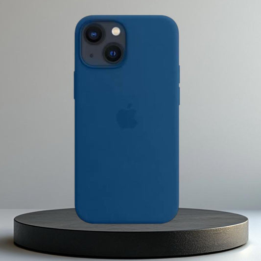 Premium Silicon Back Hard Logo Protective Case For iPhone 13/14