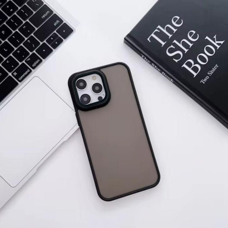 Premium Smoke Matte Protective Case For iPhone 15 Pro Max