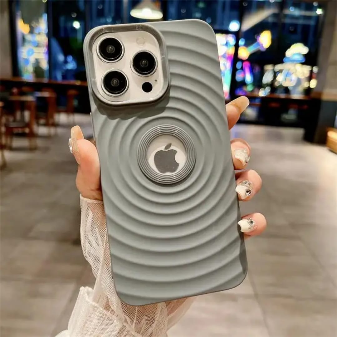 Premium Silicon Designer Protective Case With Logo Cut For iPhone 15 Pro Max