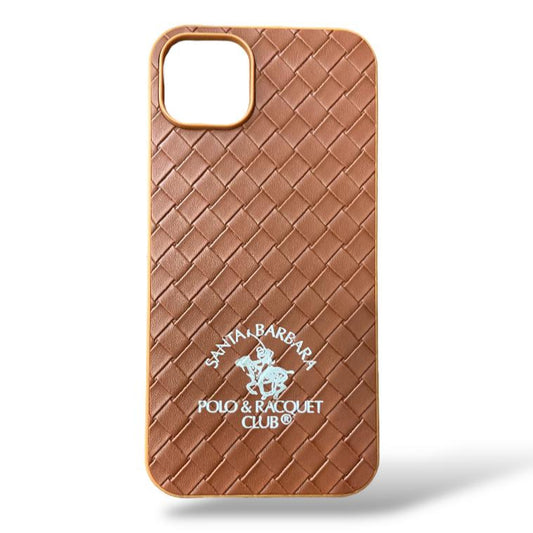 Premium Leather Cross Cut Protective Case For iPhone 13/14