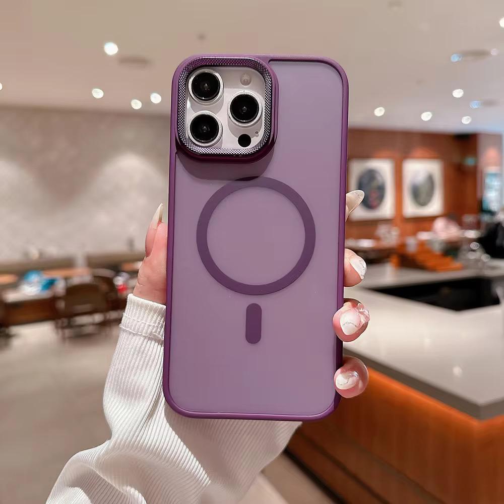 Premium Smoke Matte Magsafe Case With Camera Chrome Protection For iPhone 12