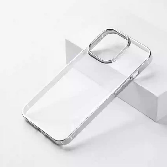 Premium Back Hard Transparent Chrome Protective Case For iPhone 14 Pro max