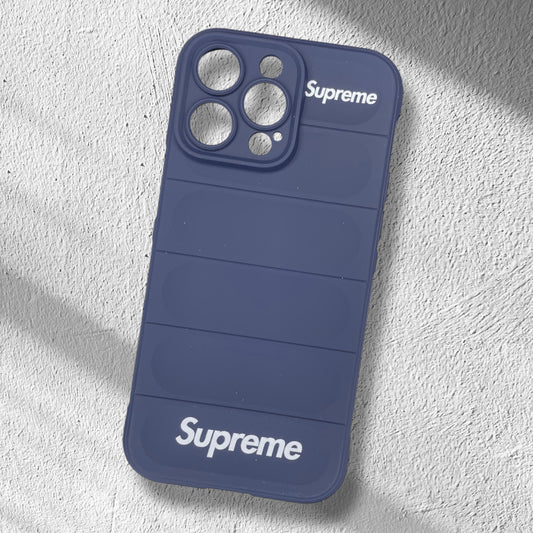 Premium Printed Puff Silicon Protective Case With Camera Protection For iPhone 14 Pro Max
